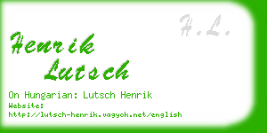 henrik lutsch business card